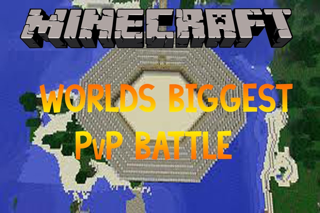 Minecraft World s Biggest PvP Battle YouTube