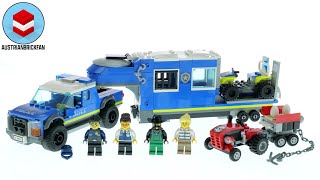 LEGO City 60315 Police Mobile Command Truck - LEGO Speed Build Review
