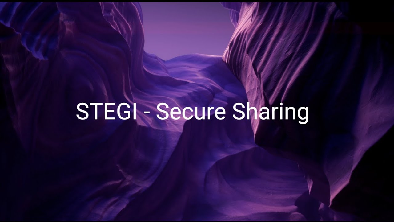 Stegi -  Secure Data Sharing. Initial Demo