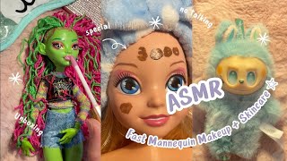 ASMR 💕 Quick Skincare & Makeup on Mannequin | Relaxing Tingles ☆