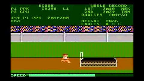TRACK AND FIELD. 92,296 ATARI 8 BIT FAMILY (atari 400/800/xl/xe)