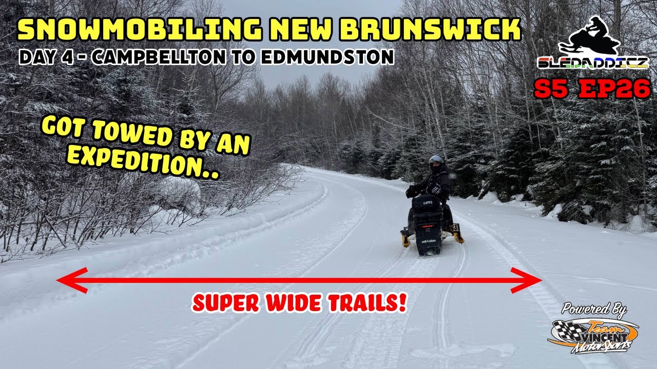 Expedition Rescue in Moose Valley! | Snowmobiling New Brunswick | Day 4 | Campbellton → Edmundston