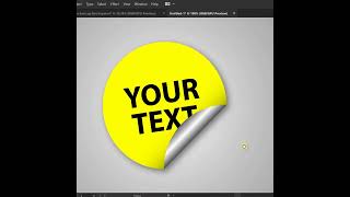 #short How to draw Sticker with Peeling Effect in Adobe Illustrator