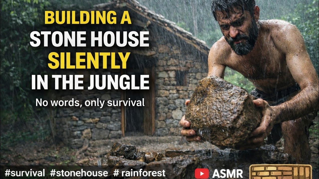 Building a stone House in the RainForest That Can Last Thousands of  Years | Silent Survival 