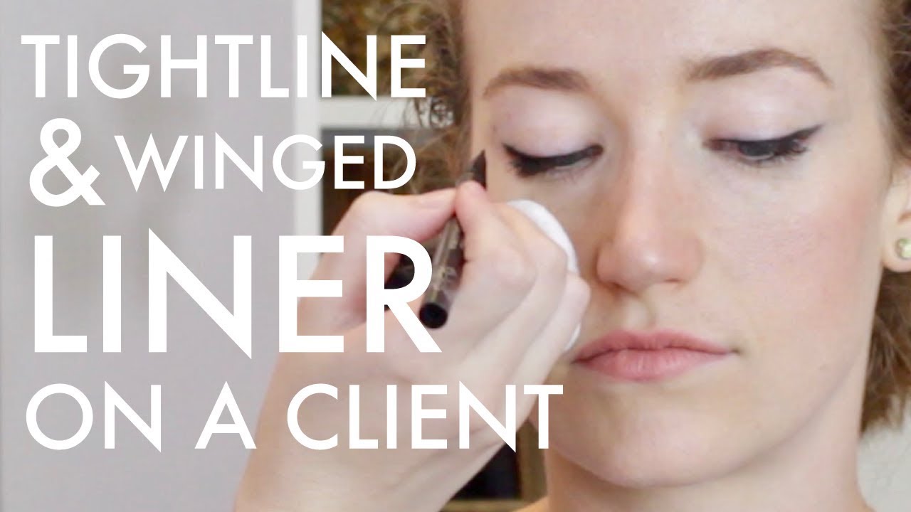 How To Apply Tightline Eyeliner/Winged Eyeliner To A Client YouTube