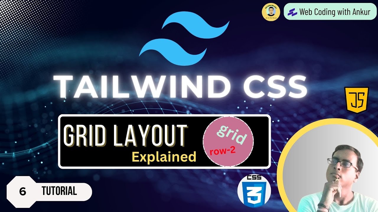 Tailwind CSS Tutorial Hindi #6 Grid Layout Explained | Build Responsive Image Gallery Using Grid