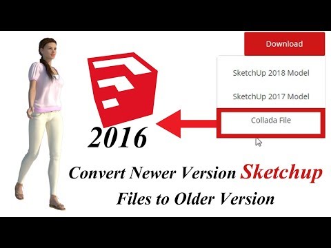 HOW TO Download Old Version files From 3d Warehouse for Sketchup | Open Collada File in Sketchup