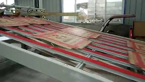 Waste cleaning and counting paper stacker, speed of the cardboard can be adjusted