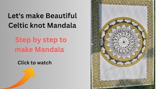 How to draw Celtic knot mandala [let's draw Celtic circular mandala step by step for beginners]