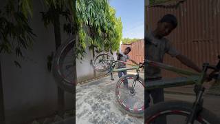 Fat bike suspension tut Gaya 😱😰 #viral #stunt #mtbvikashrider #trending #ytshorts #shortsfeed #sad
