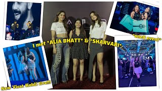 I MET *ALIA BHATT* & *SHARVARI* ⭐️~ attended *ONE8 EVENT* saw Virat Kohli 🏏 & Karan Aujla live🎶 !!! 