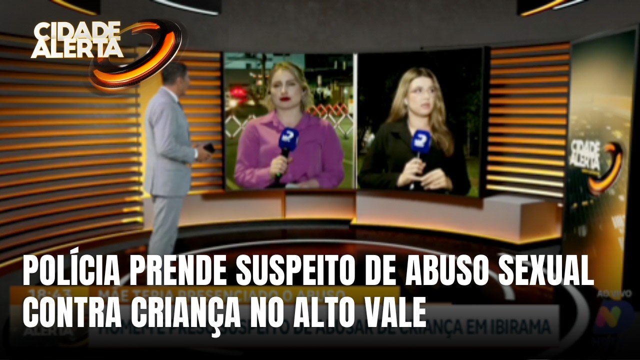 Homem é preso em Ibirama suspeito de abusar sexualmente de criança