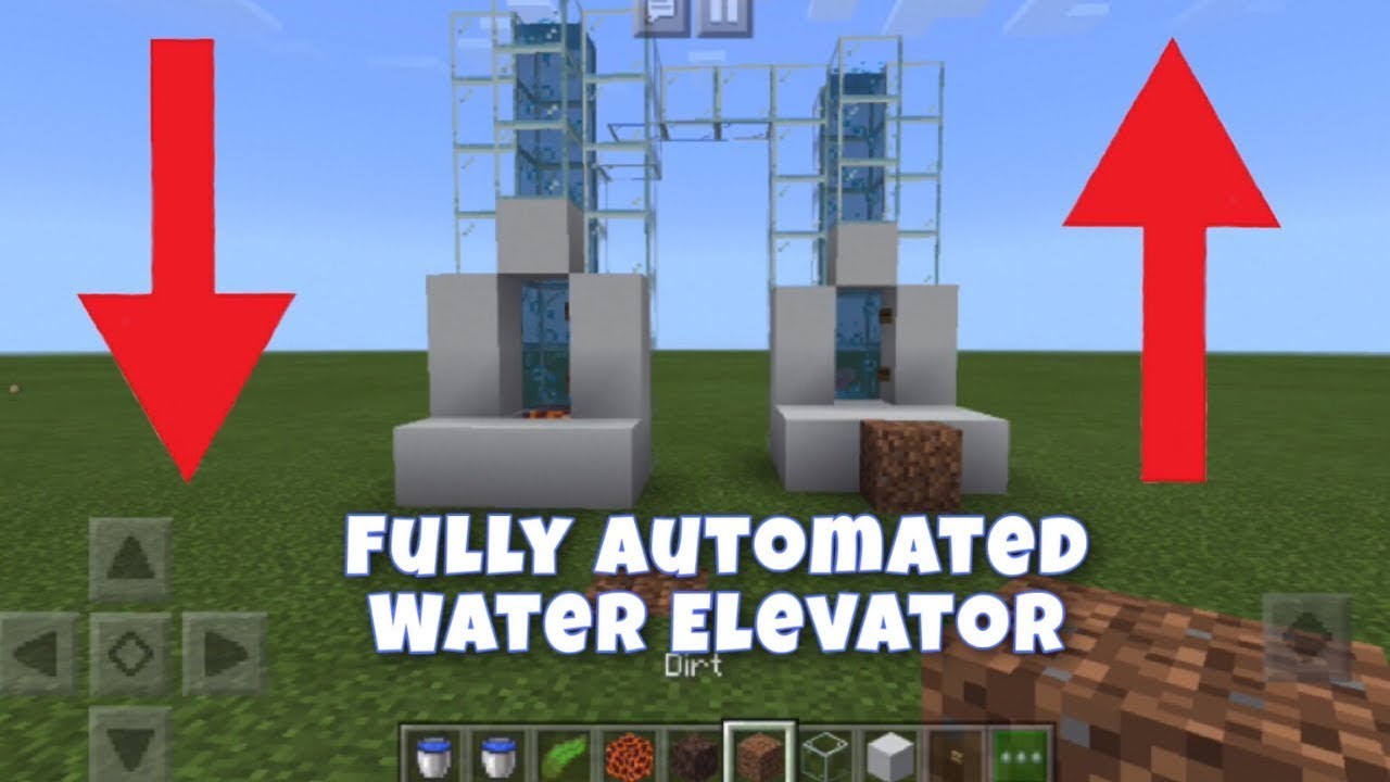 How To Make A Minecraft Elevator No Redstone Easy - YouTube