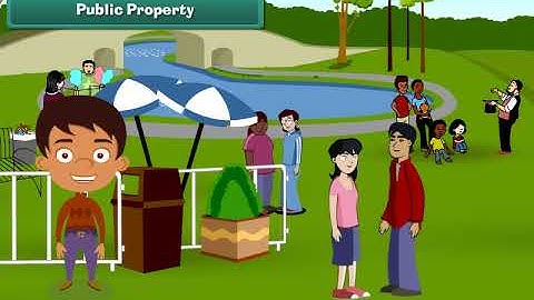 Class 4 EVS   public and private property