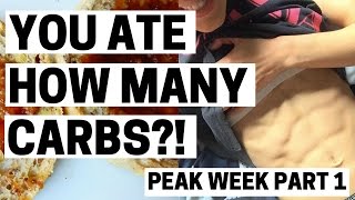 PEAK WEEK PART 1 | Posing, Meals & THE MOST CARBS EVER?! | Bikini Prep Ep14: 4 Days Out