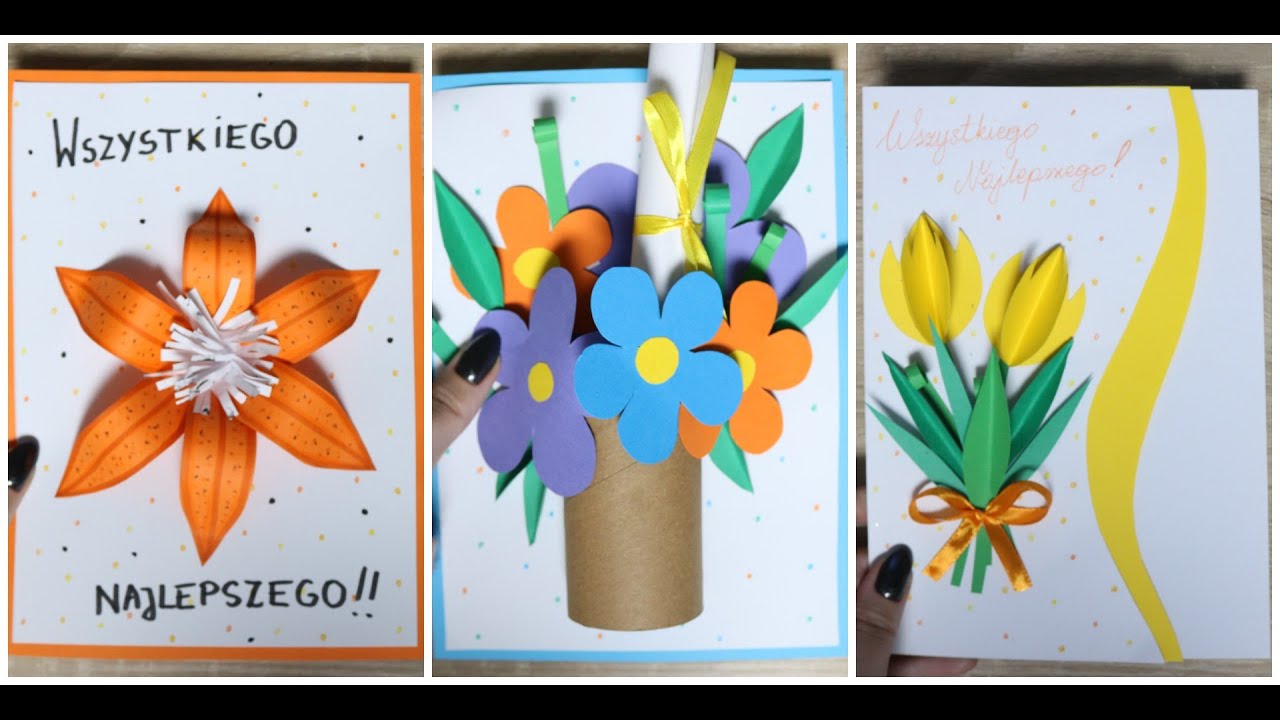 Kartki z kwiatami 3D | DIY Cards with 3D flowers