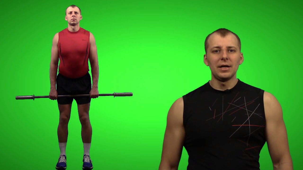 Румынская тяга. Мертвая тяга техника выполнения. - YouTube