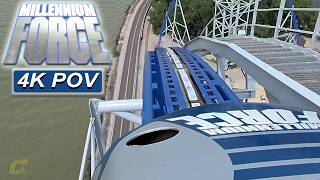 Millennium Force (4K Front Seat POV)- Cedar Point, Sandusky, OH