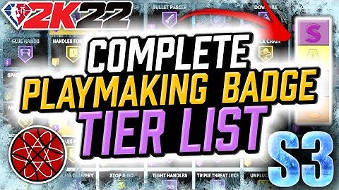 NBA 2K22 Best Badges Tier List for Point Guard Builds + Bigman Builds : Playmaking Badges