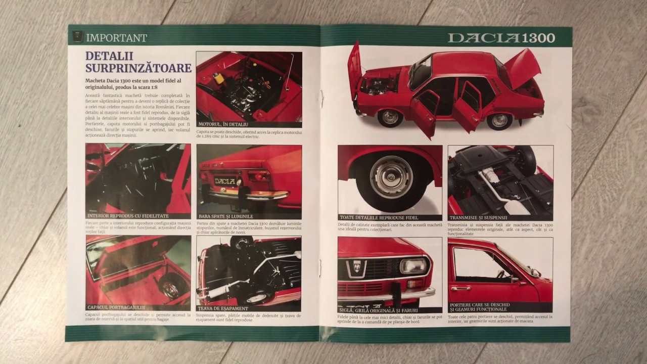 Revista Dacia 1300 (scara 1:8) - Prezentare Proiect - Eaglemoss [ASMR]