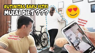 ISTRI MULAI DIET? | NYEMPETIN OLAHRAGA PAGI PAGI 😍