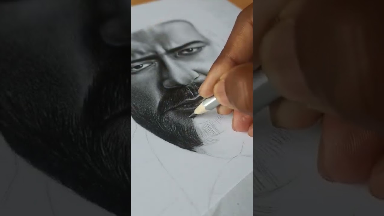 Ajay devgan drawing/ ranway 34 /Amit sikdar arts 