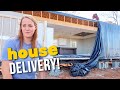 THE HOUSE IS HERE!!! // Manufactured Home Delivery & Set-Up!