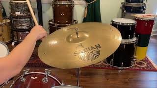 20 Sabian AA Rock Ride Cymbal w/ 8 Rivets 2764g