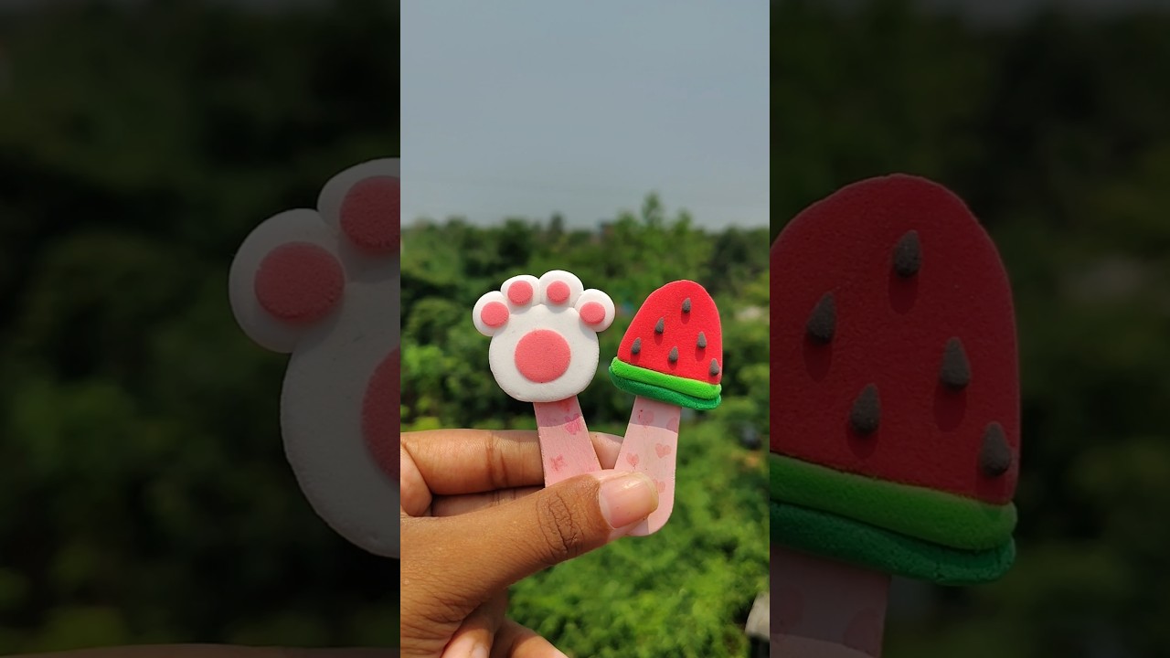 How to make ice-cream very easily with clay 🍦