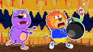 Aslan Yavrusu Banyo - Uzay Gemisi Çocuklar Için Çizgi Film