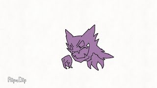 Pokemon Evolution Ghost Type pokemon @flipaclip Animation screenshot 2