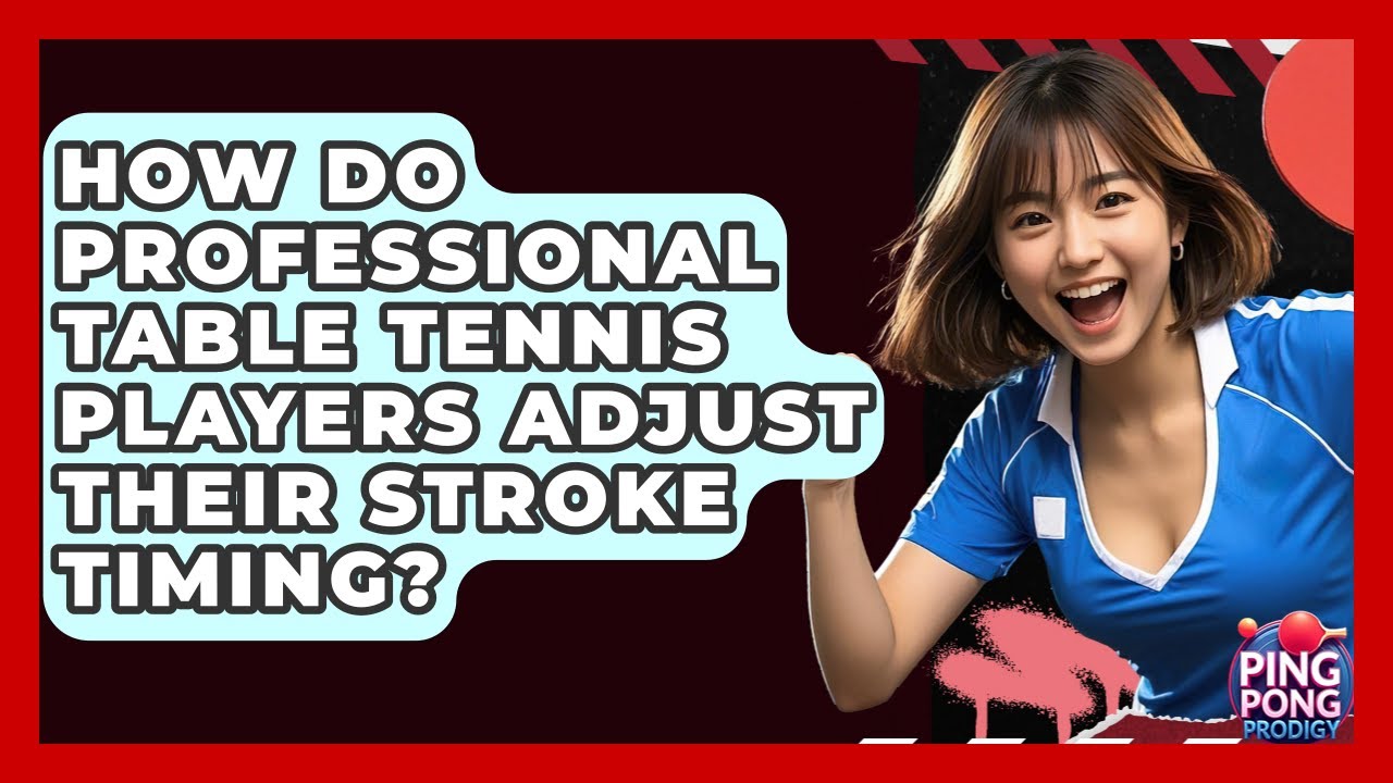 How Do Professional Table Tennis Players Adjust Their Stroke Timing? - Ping Pong Prodigy