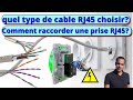 Comment brancher une prise rj45 au norme nf c15100