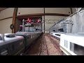 【Nゲージレイアウト】車載カメラ前面展望　8列車同時走行