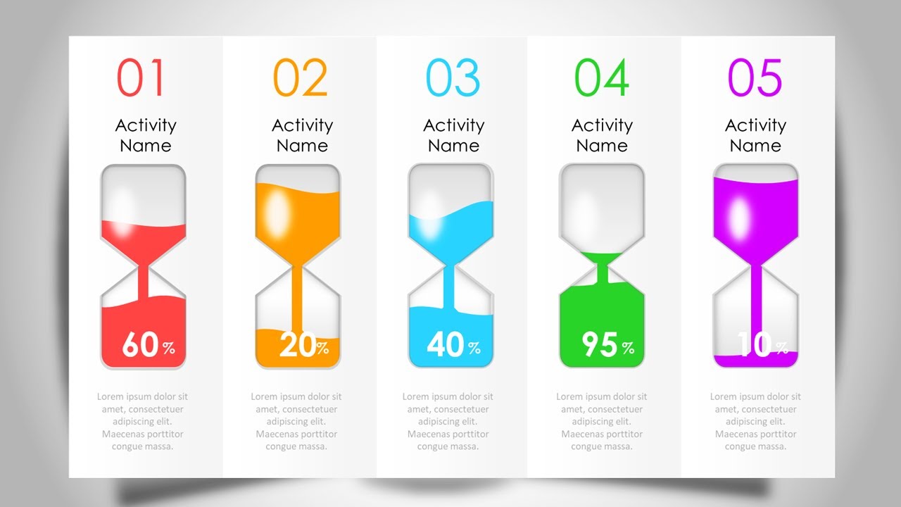 Create Hourglass Animated PowerPoint Slide | Best for Business presentations