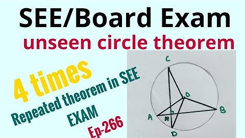 unseen theorem -SEE -class 10 - Theorem / viral theorem video - circle unseen theorem - Episode 266