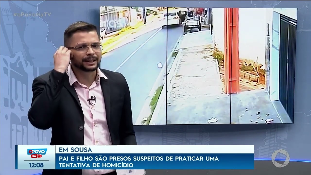 Pai e filho são presos suspeitos de praticar uma tentativa de homicídio, em Sousa - O Povo na TV