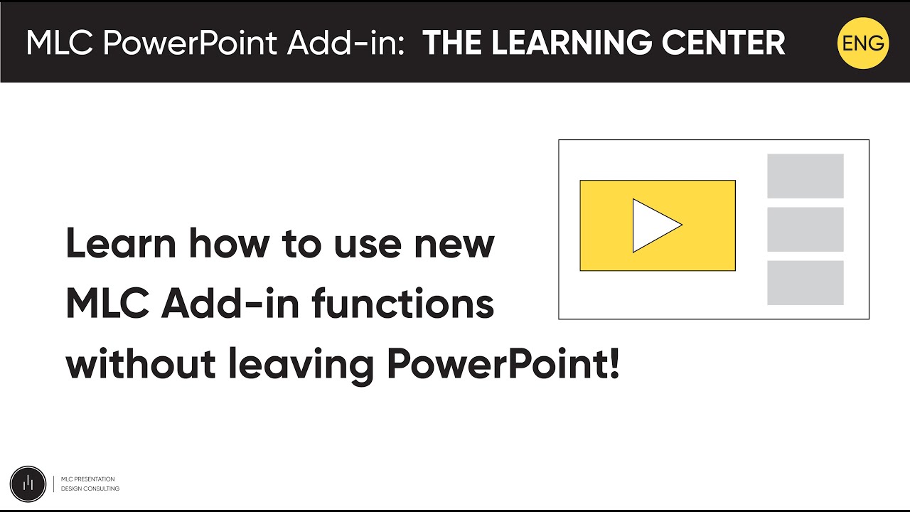 Tutorials: a faster way to learn about MLC Add-in functions