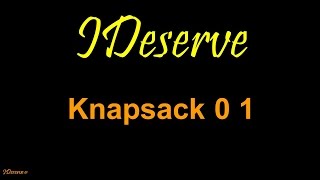 Knapsack Problem Dynamic Programming