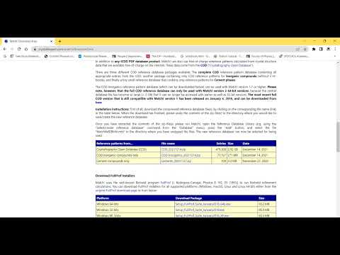XRD analysis/hkl/JCPDS/MATCH software/ Crystal impact/ Miller indices / FULLPROOF/ software/
