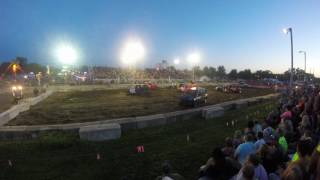 Waseca MN Demolition Derby 2017 mini vans