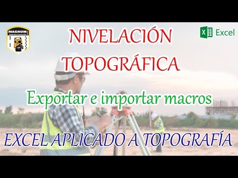 Exportar e importar macros (Nivelación - Curso Excel para Topografía) 13/20