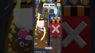 Talking Tom Gold Run Epic Gameplay | Beating The Raccoon Senseless🥴#talkingangela #talkingtomgoldrun screenshot 4