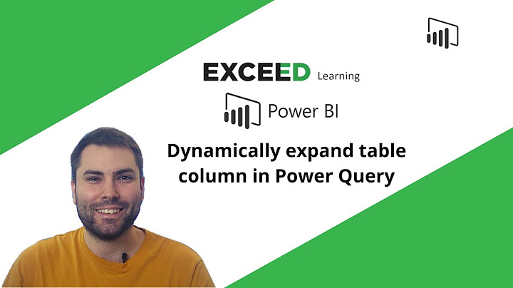 Dynamically expand table column in Power Query