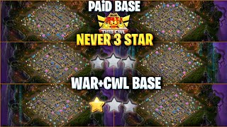 WAR, CWL, LEGEND LEAGUE BEST BASES | TH18 ANTI 2 STAR BASE LINK | ANTI DRAGON TH18 BASE | TH18 BASE screenshot 4