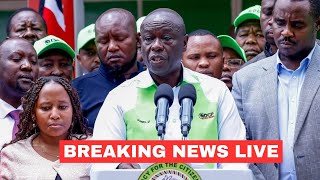 BREAKING NEWS Live: Gachagua Addressing The Nation on The State of The Country