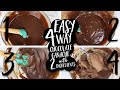 CHOCOLATE GANACHE 4 WAYS WITH 2 INGREDIENTS | EASY