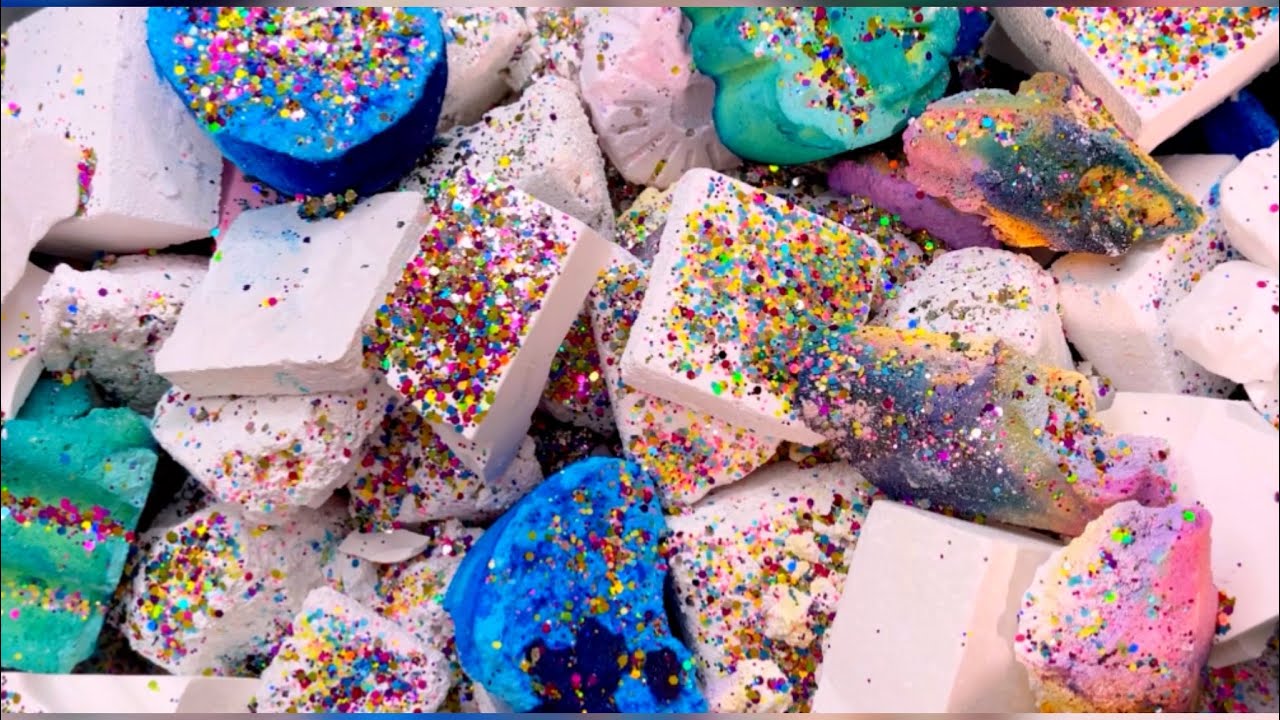 Sunday Leftovers 😋🩷✨ Bucket of Reforms, Broken Blocks & Other Treasures 💜 Gym Chalk ASMR