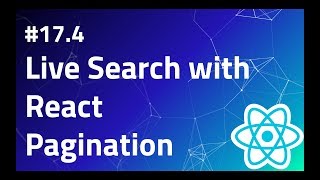 #17.4 Live Search with React | Pagination | React search component | Search tutorial example