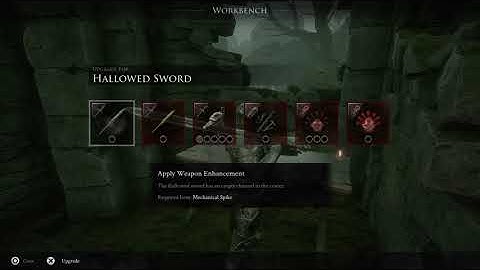 Mortal Shell - Finding Mechanical Spike / Enhancing Hallowed Sword